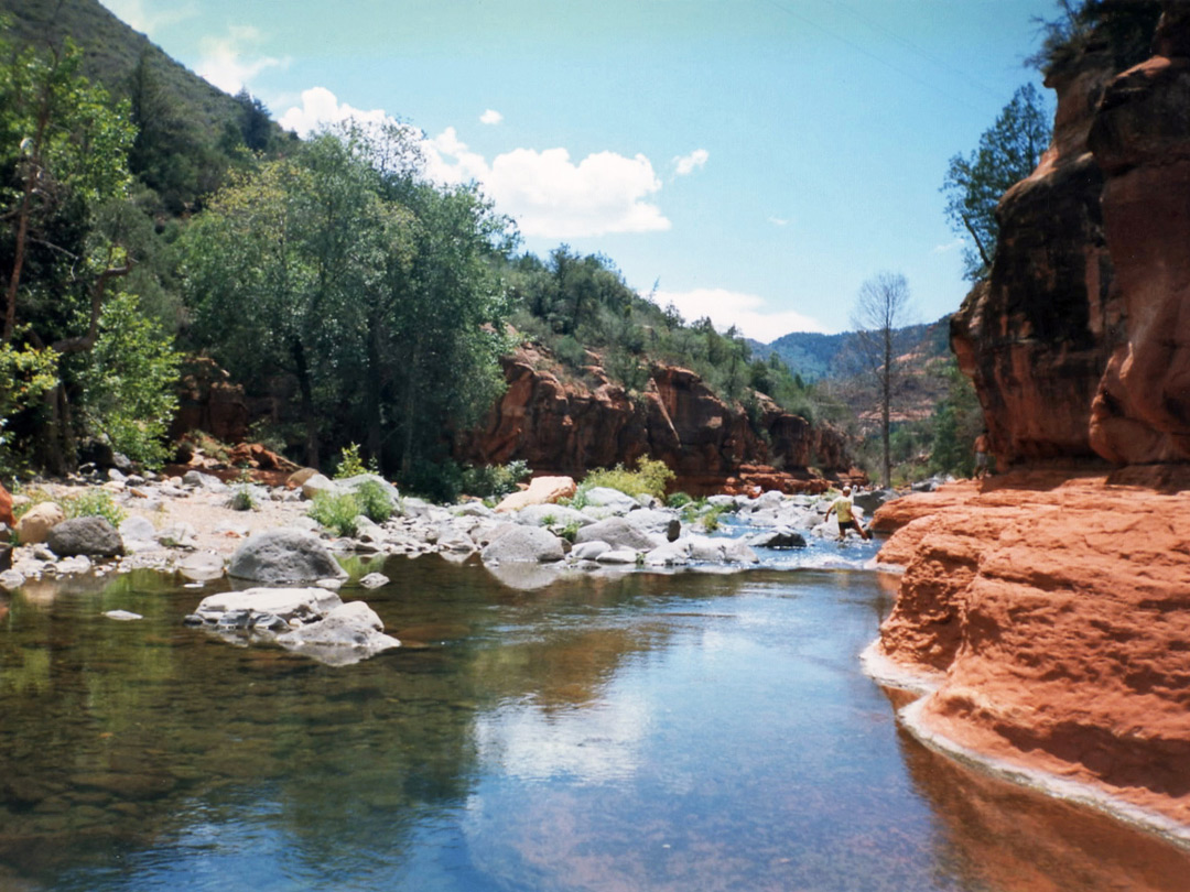 Tranquil section of Oak Creek