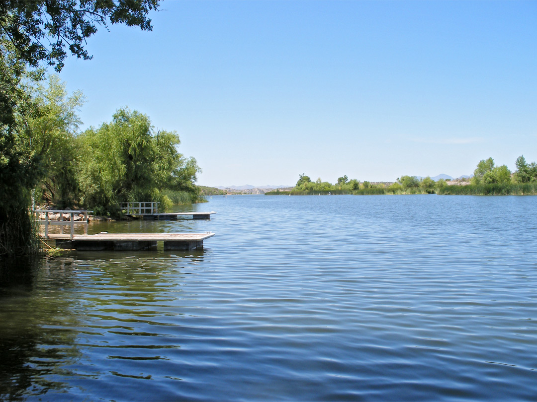 The lake, by the campground