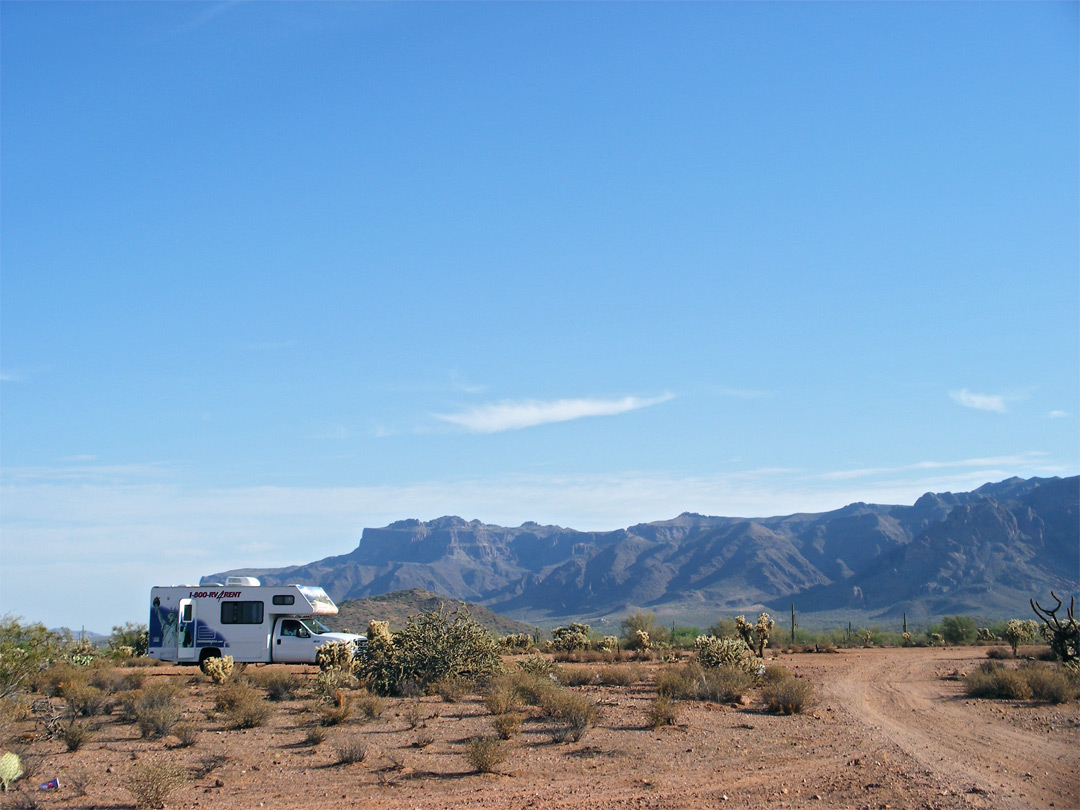 Camping by Peralta Road