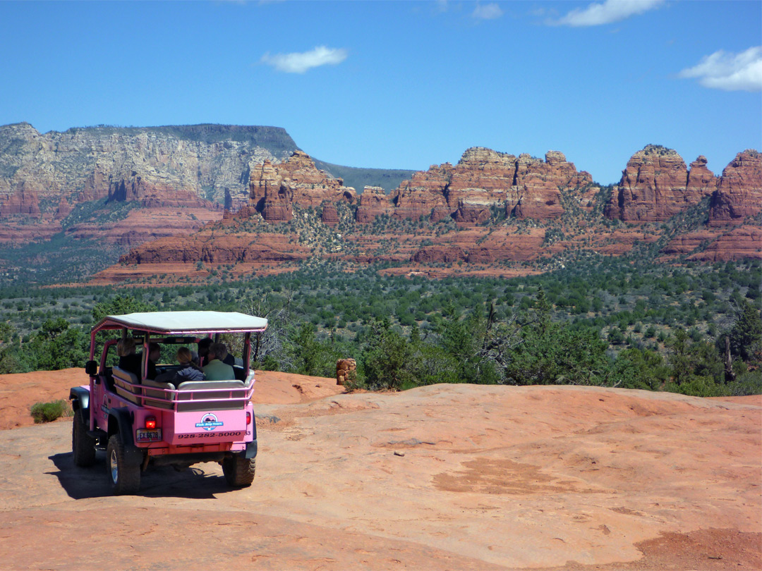 Jeep on slickrock