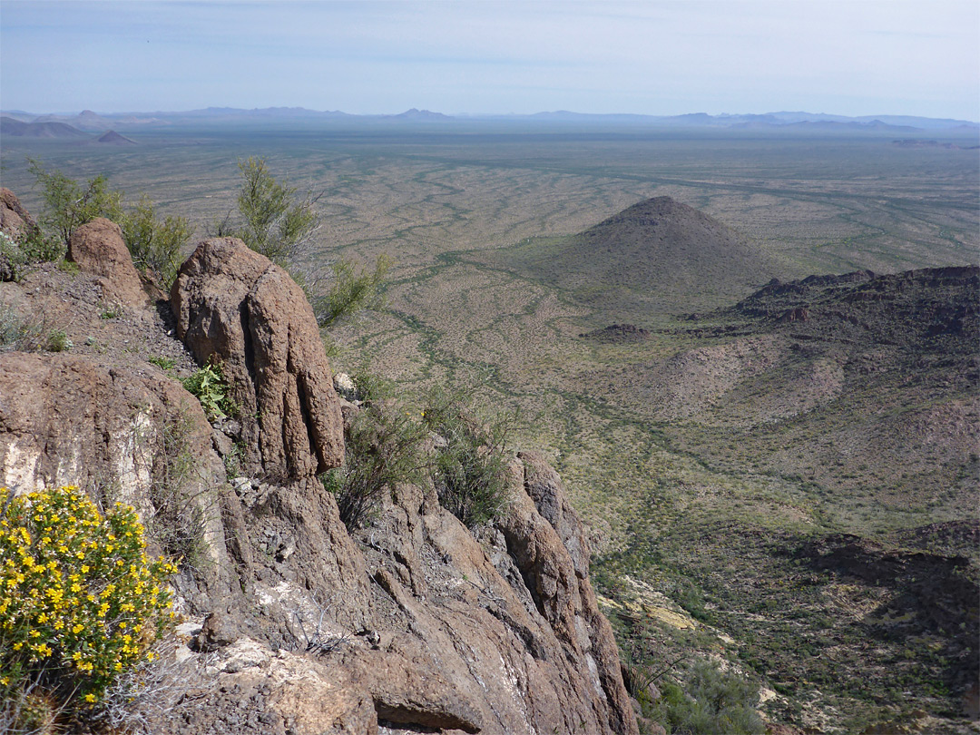 Rocks near the summit