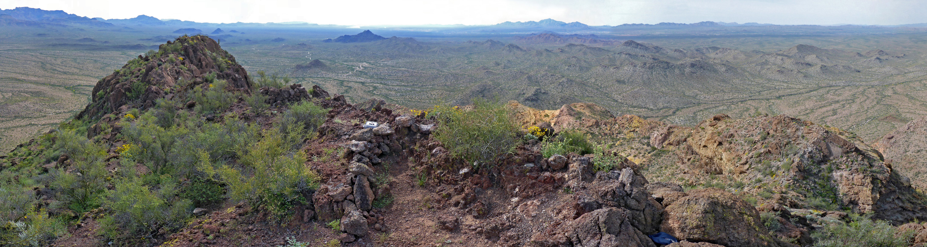 Panorama to the east and south