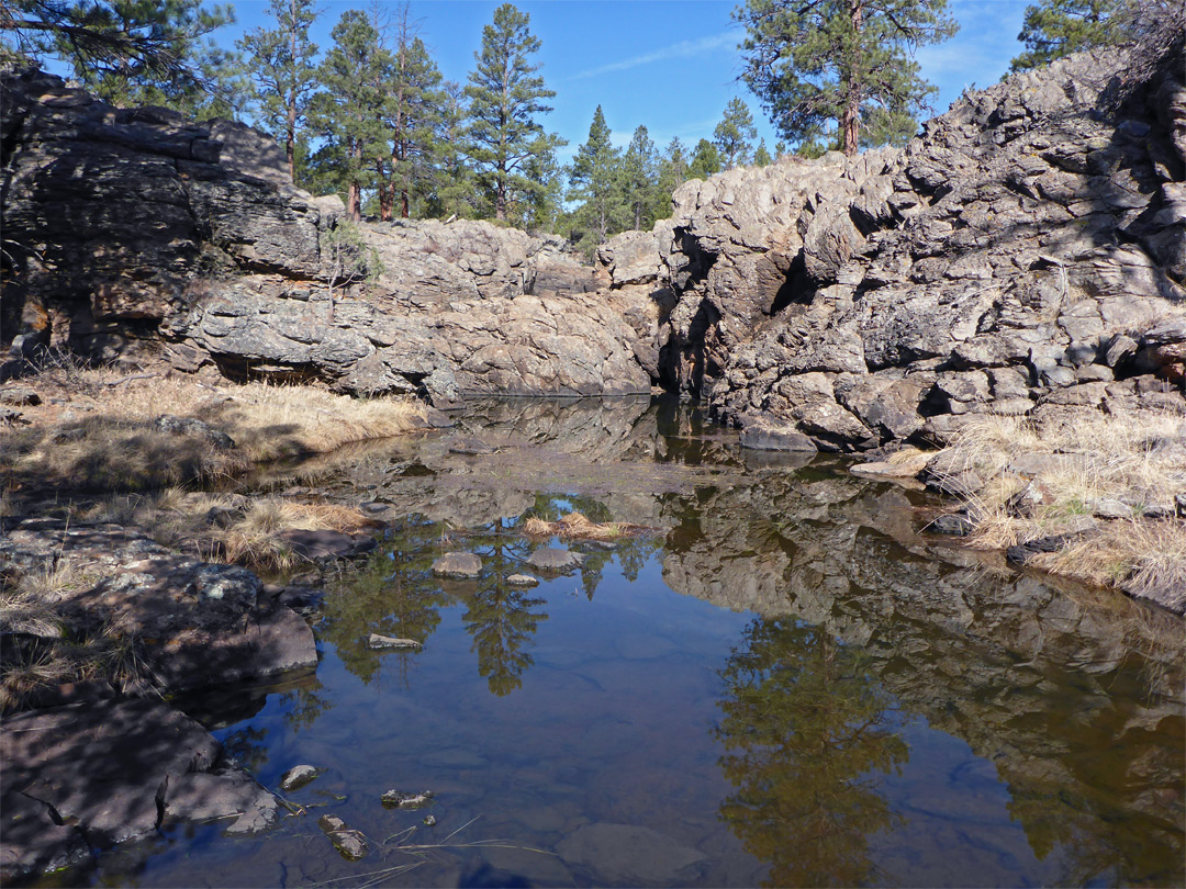 Pool and lava