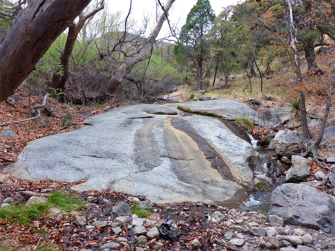 Stream flowing over granite