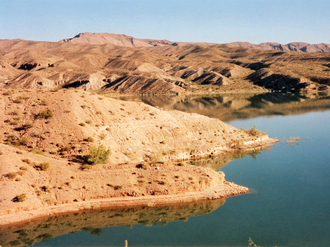 Reflections on Lake Mead, near Pearce Ferry