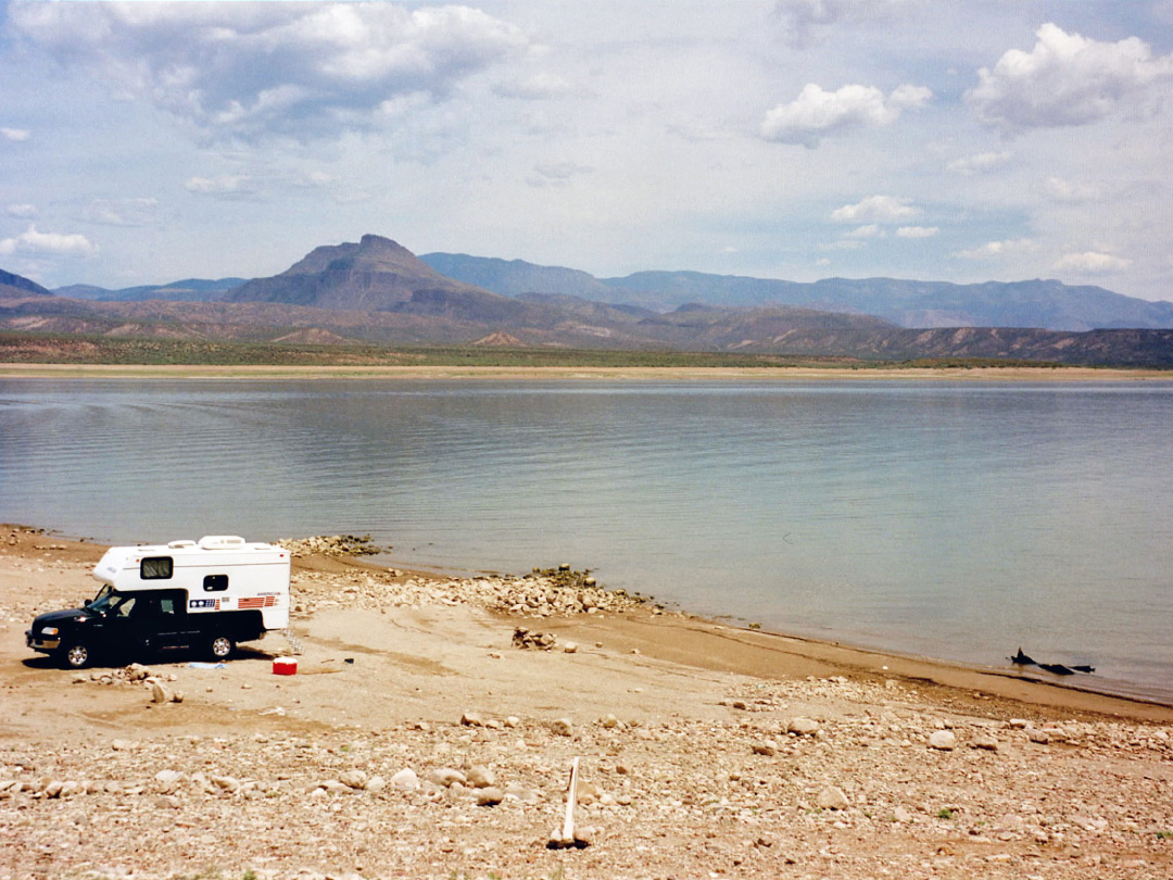 Lakeshore camping