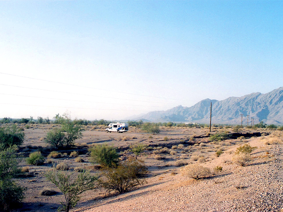RV in the desert