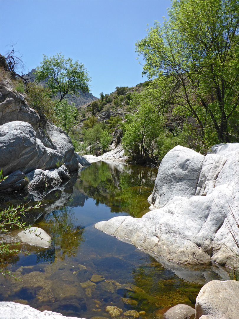 Pool and white rocks