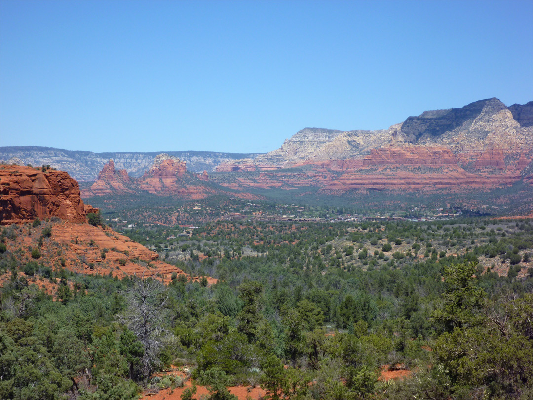 View north to Sedona