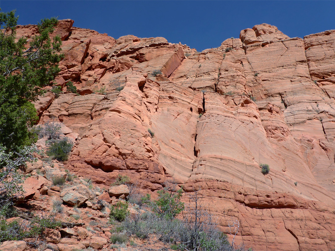 Cliff above the arch