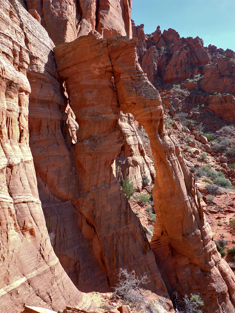 North side of the arch