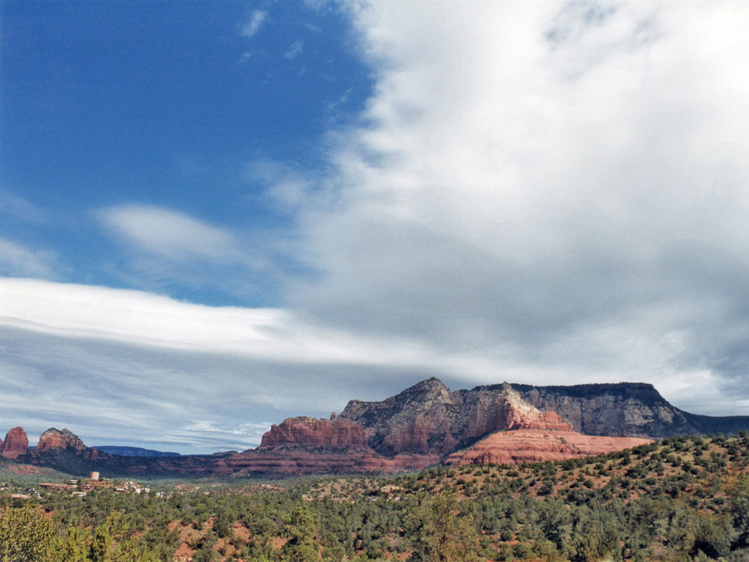 Clouds over Capitol Butte