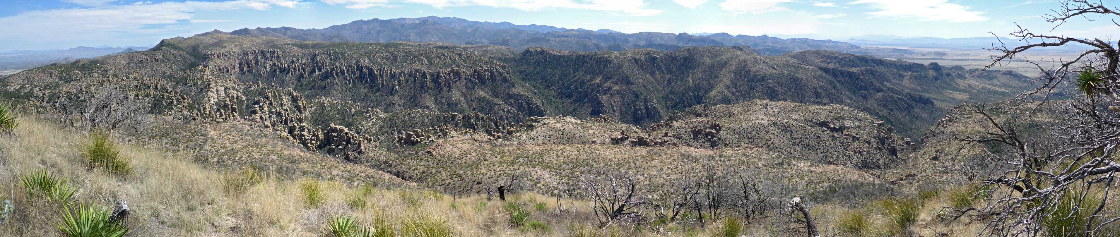 Panorama south from the summit