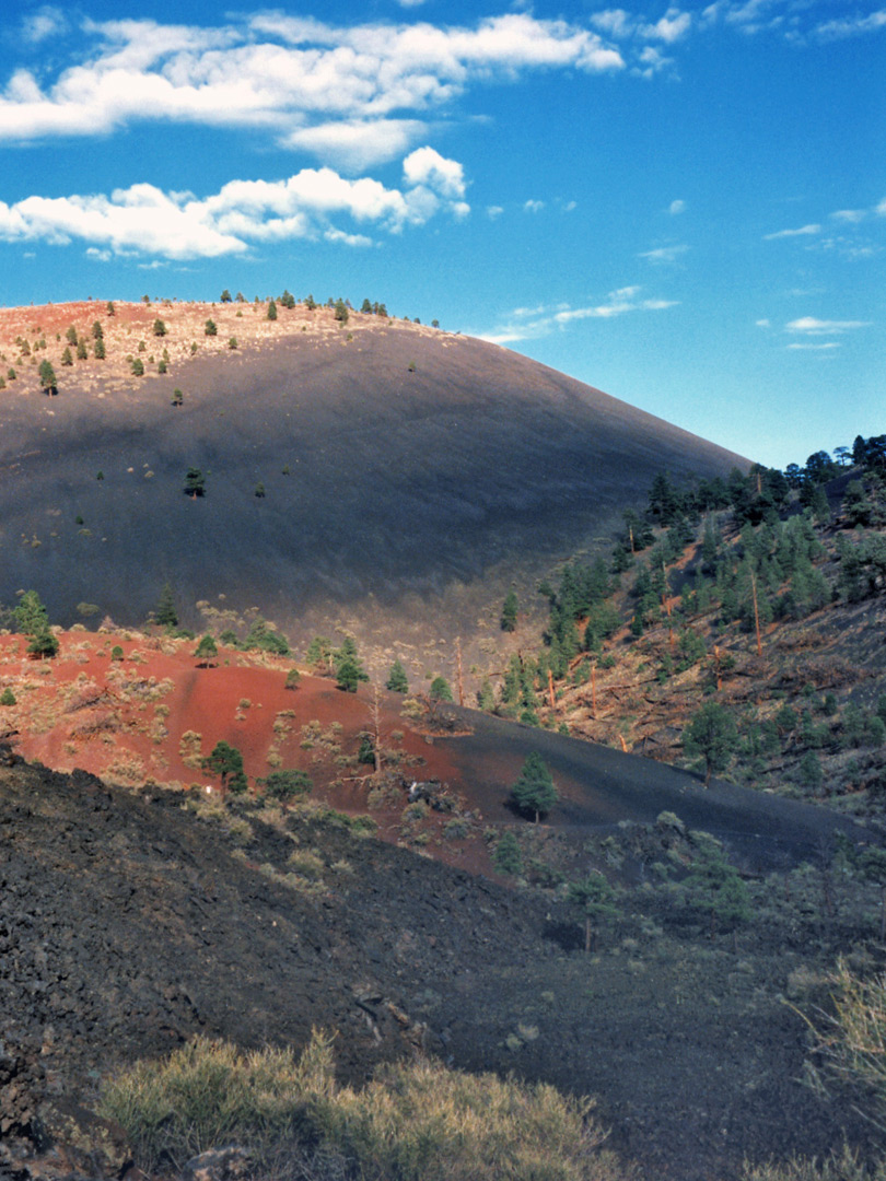 Clouds above the crater