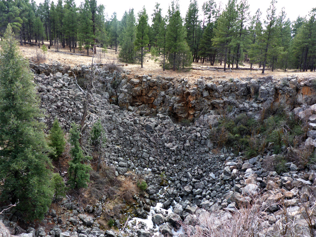 South crater wall