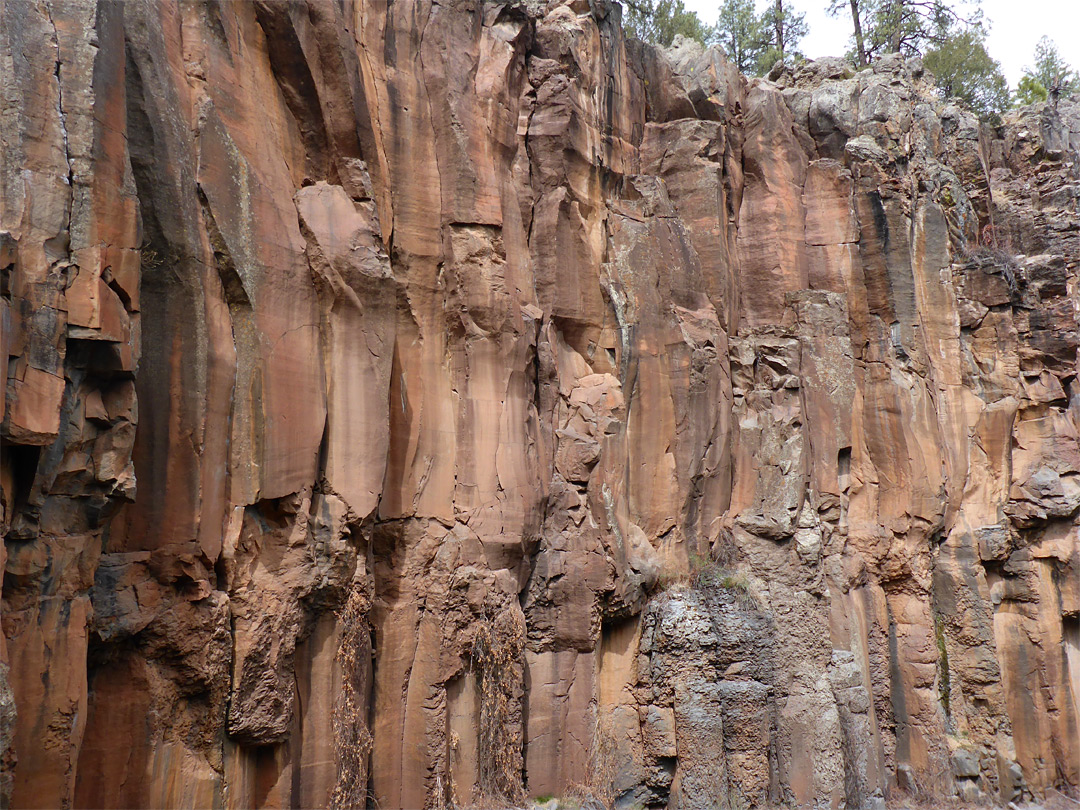 Basalt cliffs