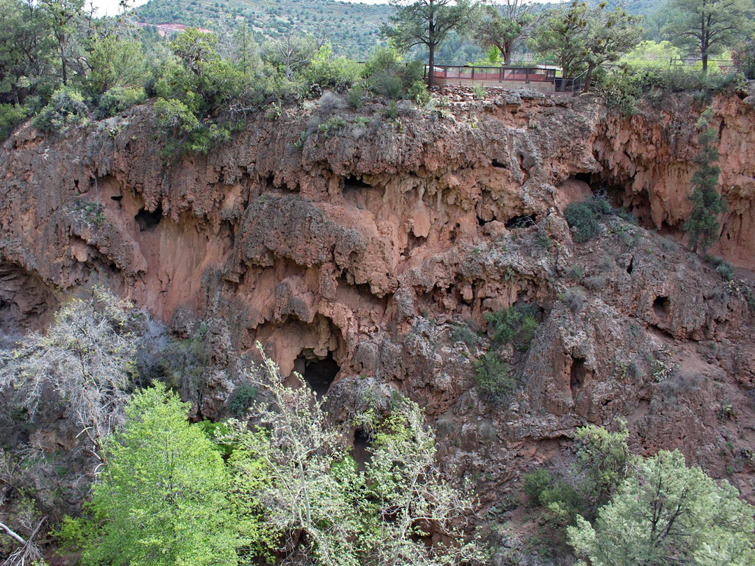 Sheer cliffs