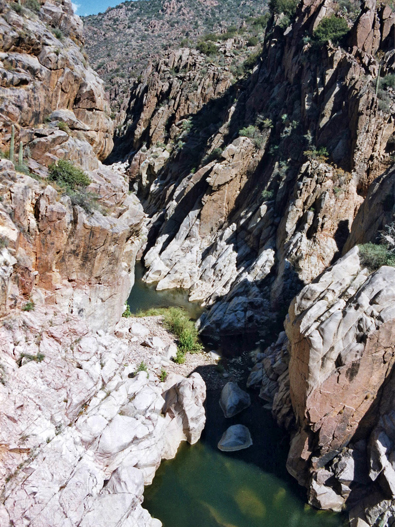View above the canyon