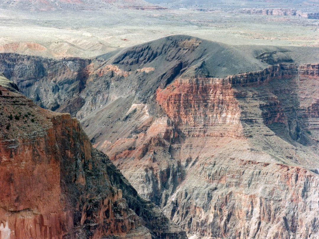 Lava flows at the end of Prospect Canyon