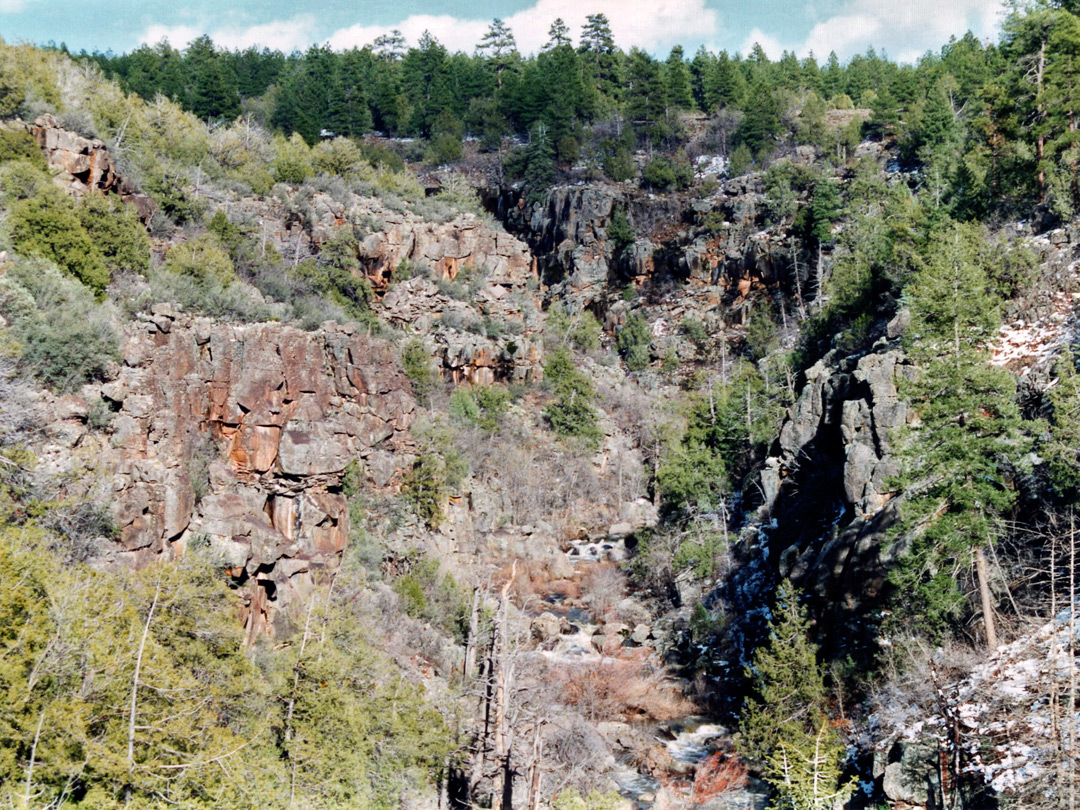 Upper end of the canyon