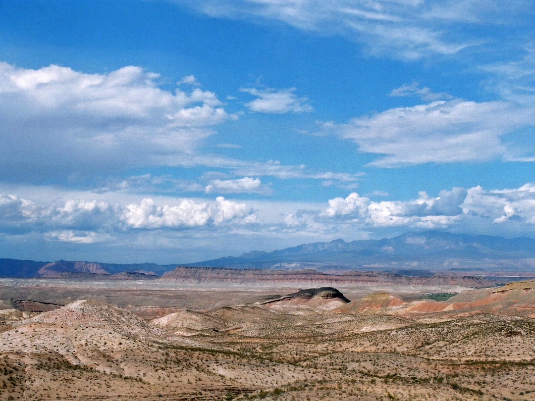 Badlands and cliffs