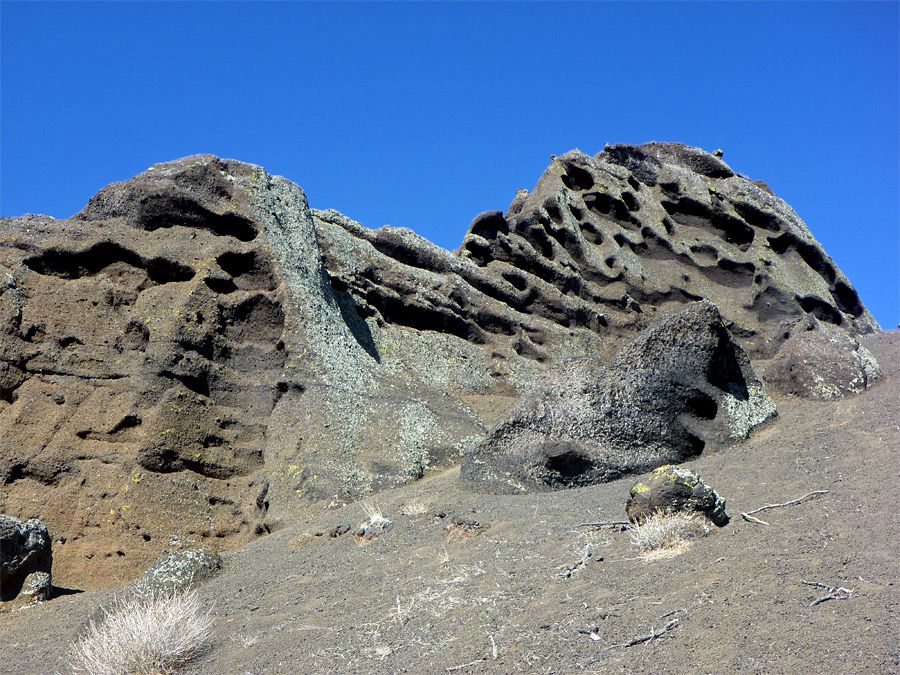 Eroded outcrop