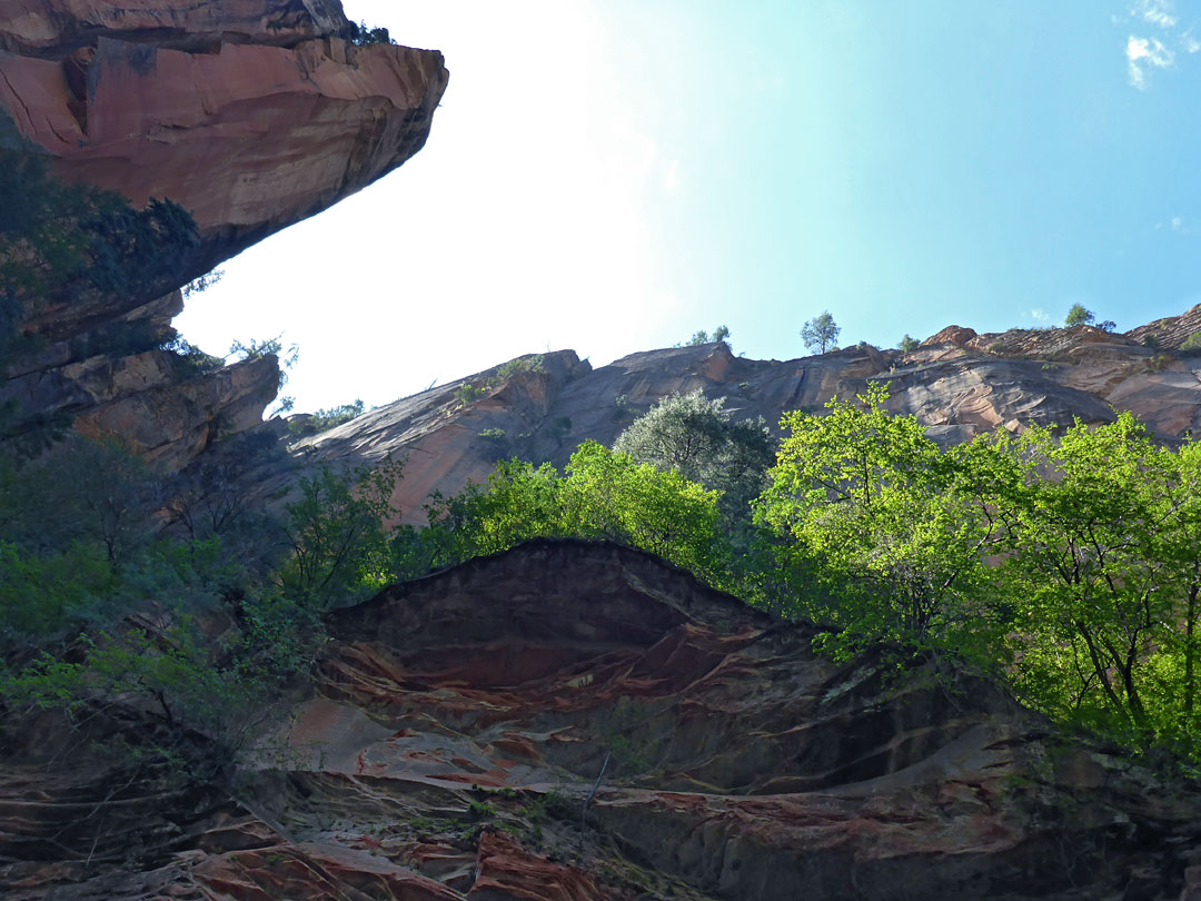 Protruding rocks