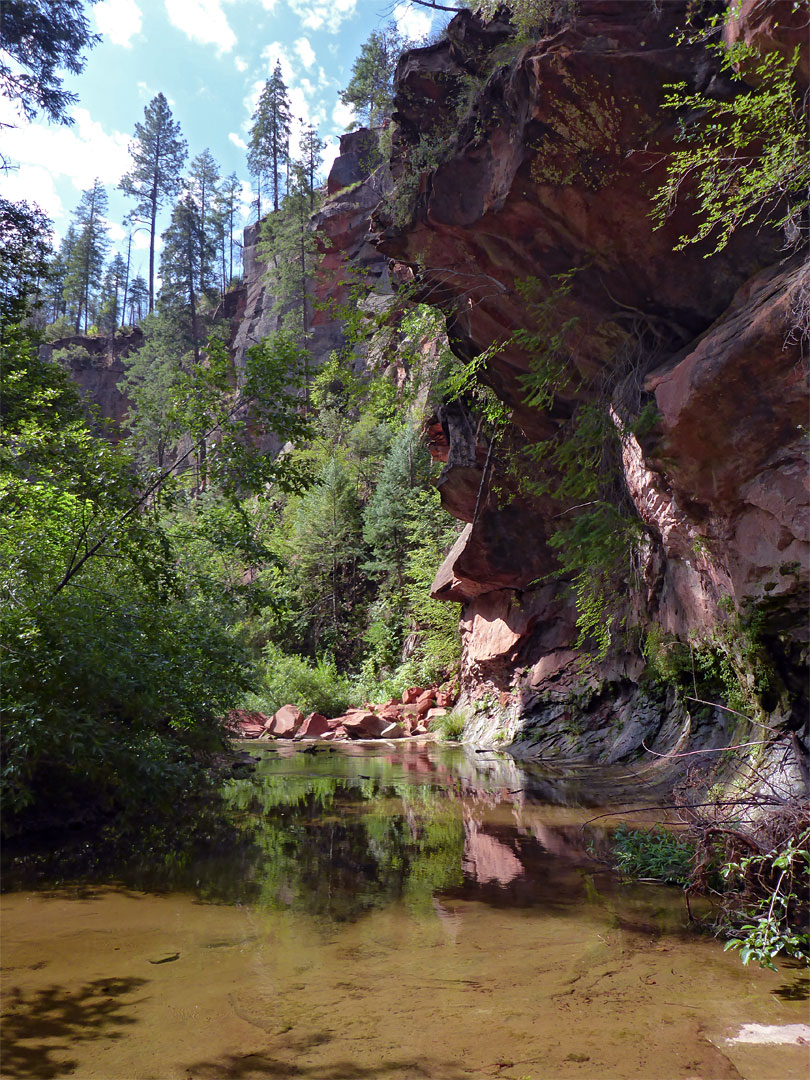 Jagged cliffs