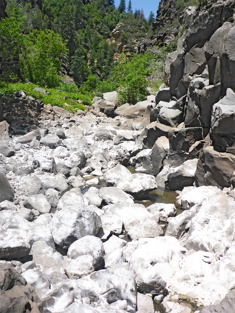 Jumbled boulders