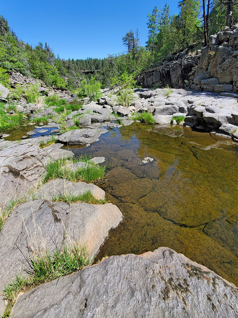 Clear water pool