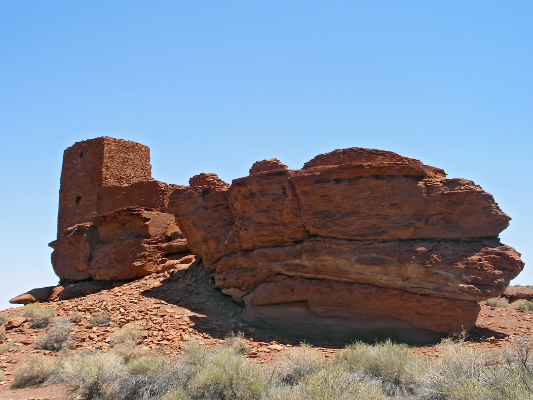 Far side of Wukoki Pueblo