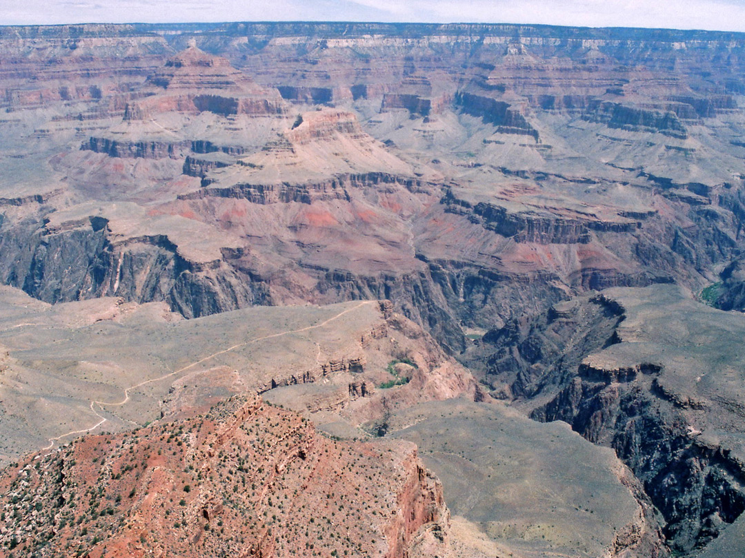 Looking north