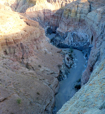 View above Painted Canyon