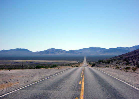 NV 374 across the Amargosa Desert