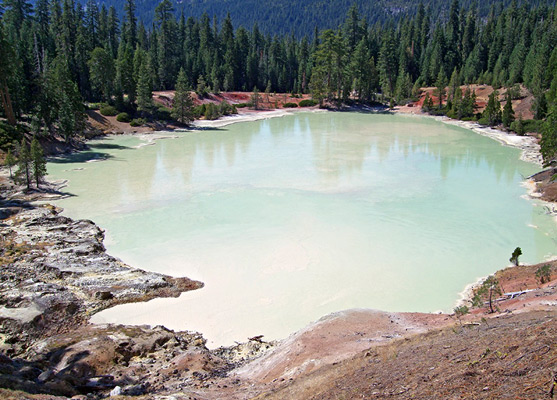 Boiling Springs Lake, from the south