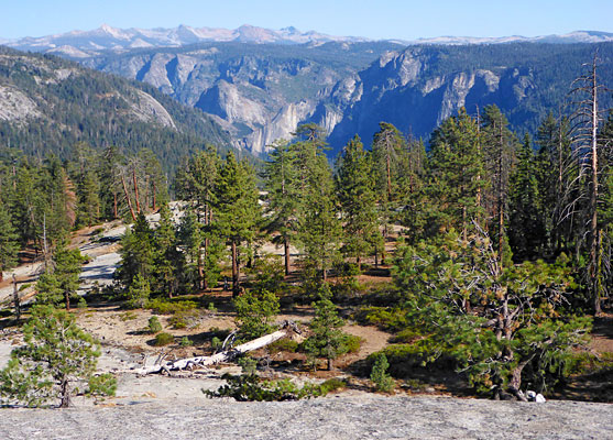 Yosemite Valley; view west from Devils Dance Floor