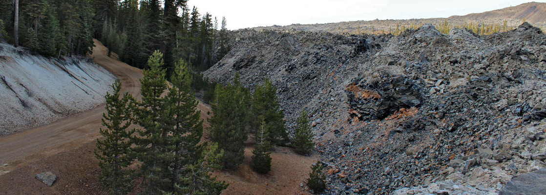 Road past Glass Mountain