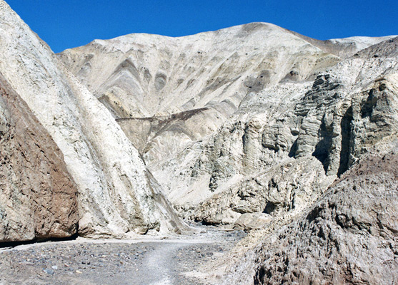 Grey hills around Golden Canyon