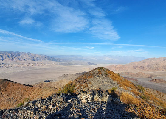 Thin clouds above Death Valley