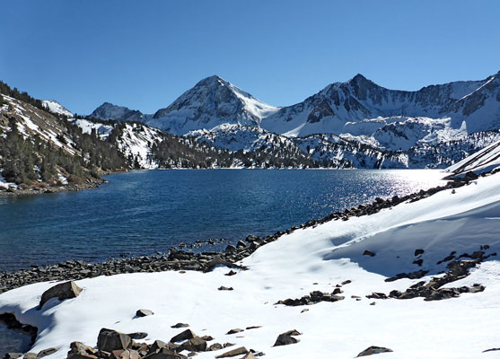 Snow and rock, Lake Dorothy