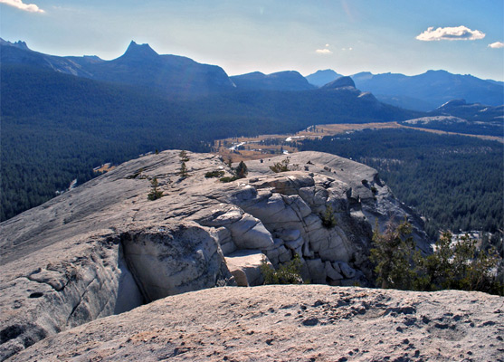 Sunset over Lembert Dome and Tuolumne Meadows