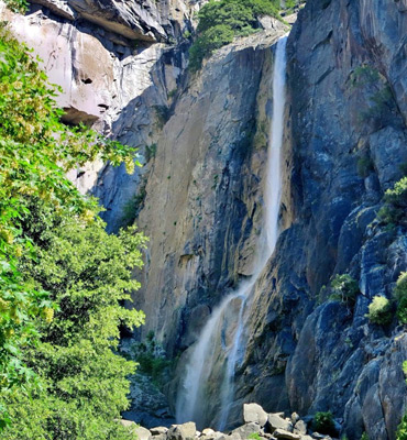 Boulders below the falls