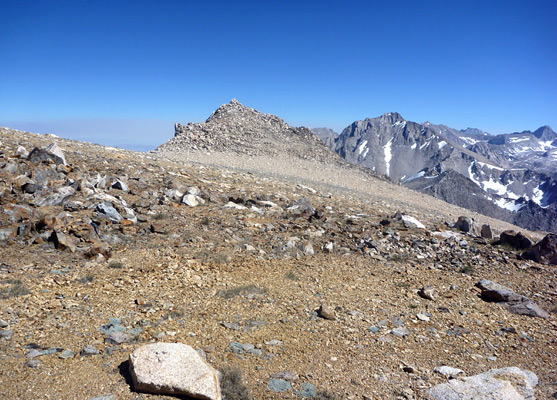 Stony plateau just north of Mt Gould