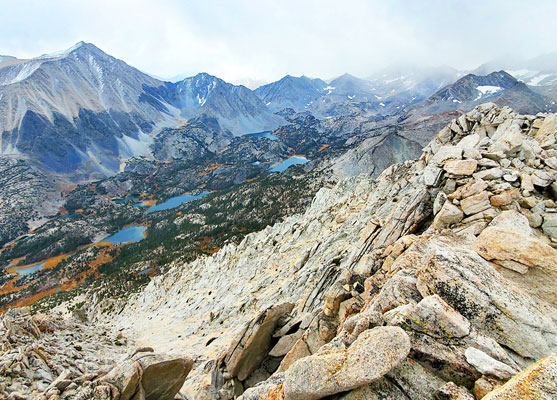View south from the summit of Mt Starr