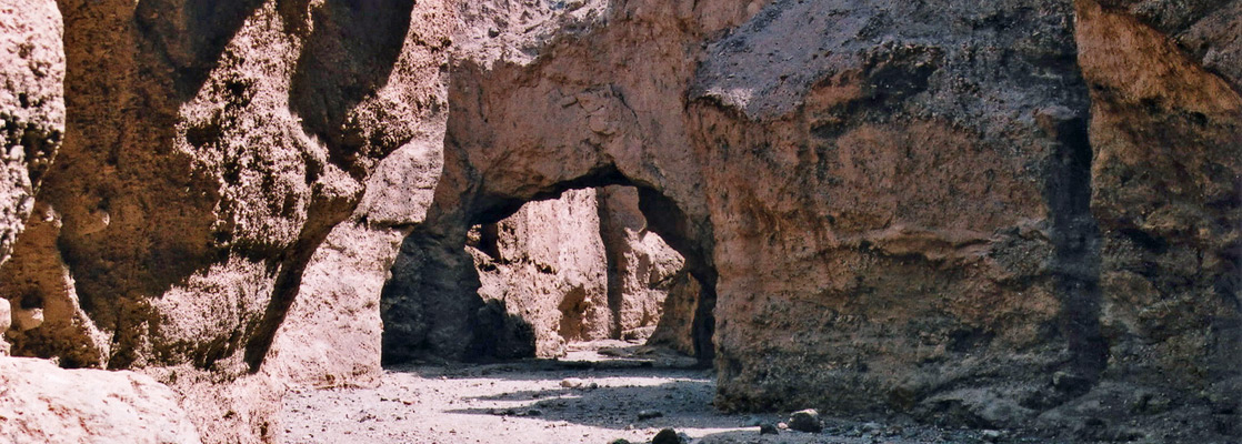 The natural bridge in Natural Bridge Canyon