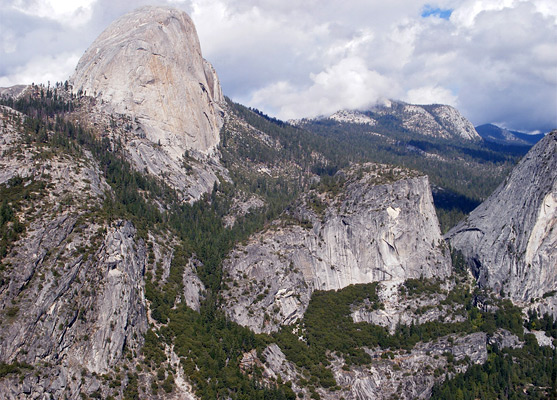 Half Dome and Mount Broderick