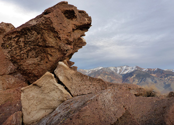 Protruding rock, Red Canyon