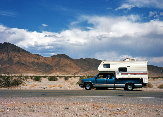 RV along CA 127 from Baker