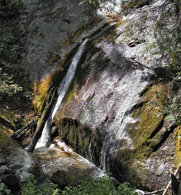 Narrow channel along Sheep Creek