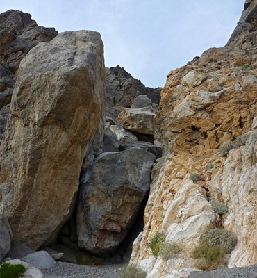 The adjacent canyon